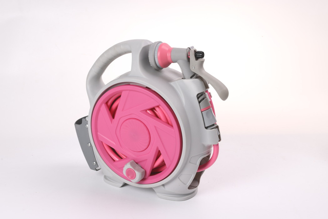 Cartão de mangueira de jardim retrátil profissional para lavagem de carros de irrigação